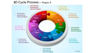 PowerPoint Design Chart Cycle Process Flow Ppt Template
