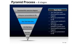 PowerPoint Process Strategy Pyramid Process Ppt Presentation
