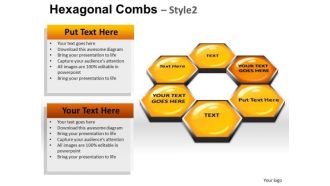 PowerPoint Templates Hexagonal Combs Process Ppt Slide