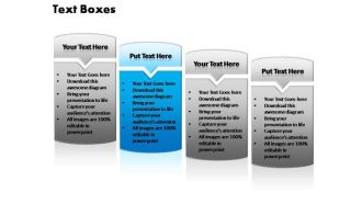 PowerPoint Templates Marketing Text Boxes Ppt Process
