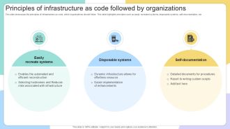 Principles Of Infrastructure As IAC Tools For Performance Analysis PPT PowerPoint