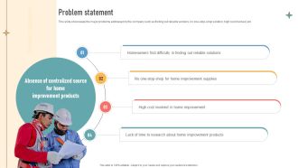 Problem Statement Construction Retail Company Business Model BMC SS V