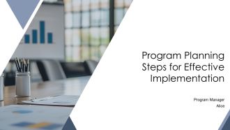 Program Planning Steps For Effective Implementation PPT Example AT