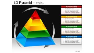 Pyramid Process Diagram PowerPoint Slide
