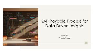 SAP Payable Process For Data Driven Insights PPT Guidelines VM