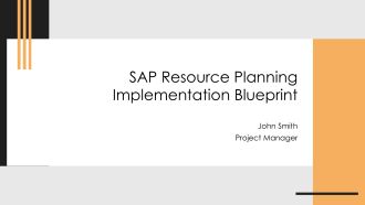 Sap Resource Planning Implementation Blueprint PPT Summary AT