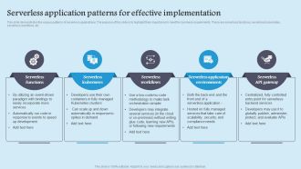 Serverless Application Patterns Role Serverless Computing Modern Technology Sample Pdf
