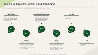 Solar Computing IT Timeline To Implement Green Cloud Computing