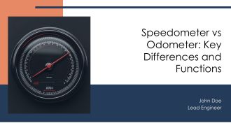 Speedometer Vs Odometer Key Differences And Functions PPT Example AT