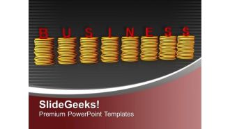 Stack Of Coins Business Concept PowerPoint Templates Ppt Backgrounds For Slides 0713