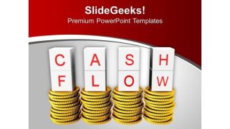 Stack Of Golden Coins Financial Concept PowerPoint Templates Ppt Backgrounds For Slides 0213