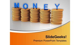 Stacks Of Coins Financial Investment PowerPoint Templates Ppt Backgrounds For Slides 0313