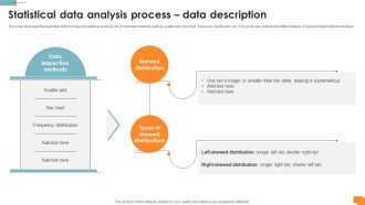 Statistical Tools For Evidence Statistical Data Analysis Process Data Description