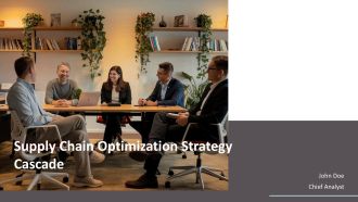 Supply Chain Optimization Strategy Cascade PPT Example AT
