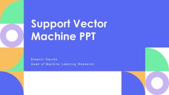 Support Vector Machine PPT Slides VM