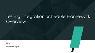 Testing Integration Schedule Framework Overview PPT Example AT