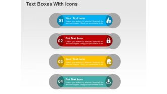 Text Boxes With Icons PowerPoint Templates