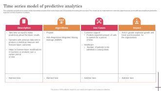Time Series Model Of Predictive Analytics Predictive Analytics For Improved Portrait Pdf