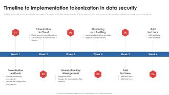 Timeline To Implementation Tokenization In Data Security PPT Powerpoint