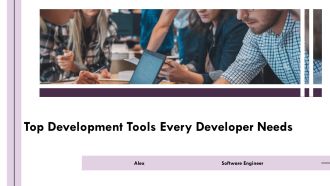 Top Development Tools Every Developer Needs PPT Template AT