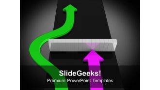 Two Arrows Competition PowerPoint Templates And PowerPoint Themes 1112