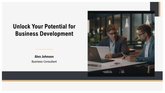 Unlock Your Potential For Business Development PPT Example VM