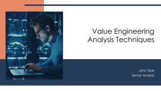 Value Engineering Analysis Techniques PPT Guidelines AT