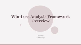 Win Loss Analysis Framework Overview PPT Example AT