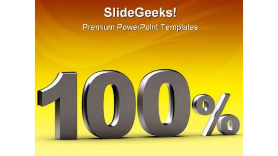 100 Percent Business PowerPoint Backgrounds And Templates 1210