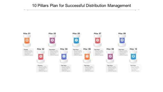 10 Pillars Plan For Successful Distribution Management Ppt PowerPoint Presentation Outline Demonstration