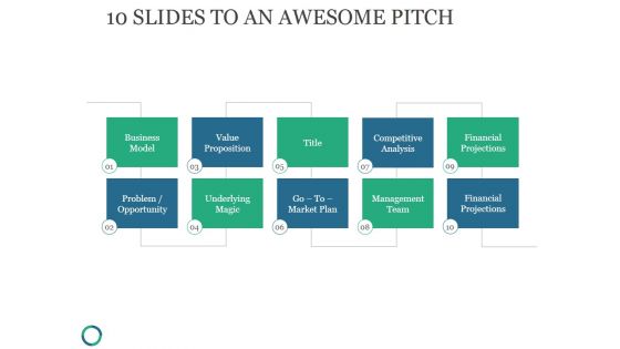 10 Slides To An Awesome Pitch Ppt PowerPoint Presentation Background Images