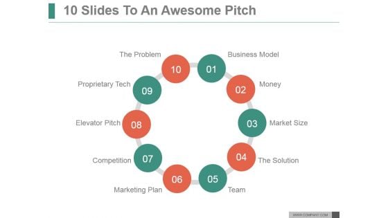 10 Slides To An Awesome Pitch Ppt PowerPoint Presentation Guide