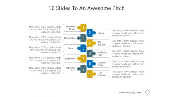 10 Slides To An Awesome Pitch Ppt PowerPoint Presentation Layout 10 Slides To An Awesome Pitch Ppt PowerPoint Presentation Layout