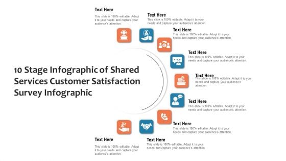 10 Stage Infographic Of Shared Services Customer Satisfaction Survey Infographic Ppt PowerPoint Presentation Inspiration Outfit PDF