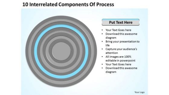 10 Interrelated Components Of Process Ppt Small Business Plan PowerPoint Templates