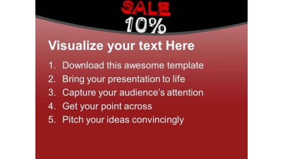 10 Percent Discount Sale PowerPoint Templates Ppt Backgrounds For Slides 0413