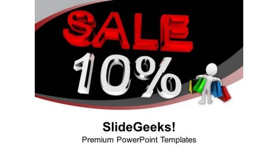 10 Percent Discount Sale PowerPoint Templates Ppt Backgrounds For Slides 0413