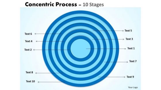 10 Staged Circular Business Diagram