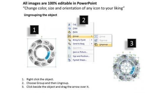 10 Stages Circular Process Flow Diagram Help With Business Plan PowerPoint Slides