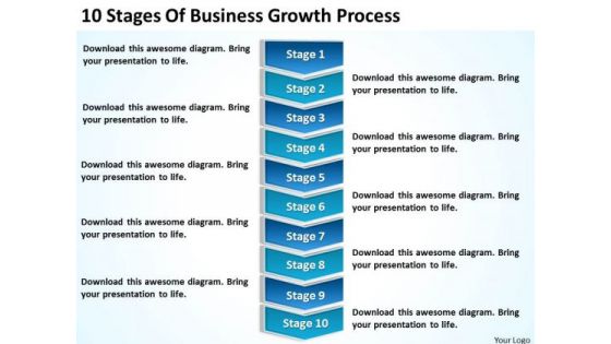 10 Stages Of Business Growth Process Ppt Create Plan PowerPoint Templates