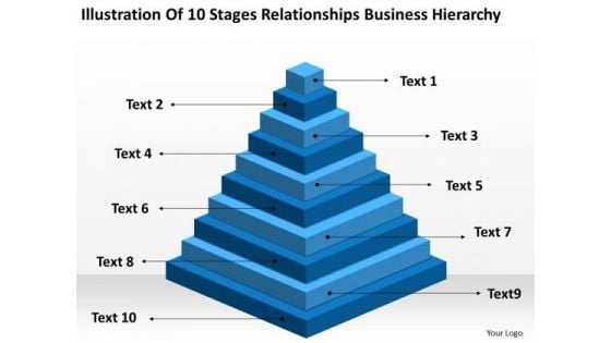 10 Stages Relationships Business Hierarchy Ppt Model Plan PowerPoint Templates