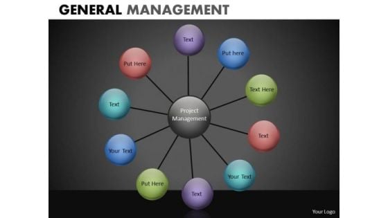 10 Stages Wheel Network Diagram PowerPoint Slides Star Diagram Ppt Templates