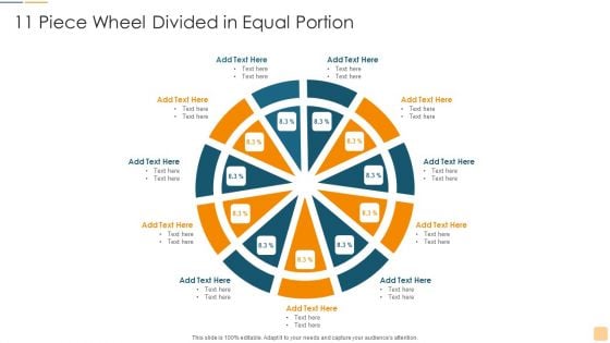 11 Piece Wheel Divided In Equal Portion Ppt Infographic Template Designs Download PDF