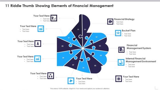 11 Riddle Thumb Showing Elements Of Financial Management Demonstration PDF