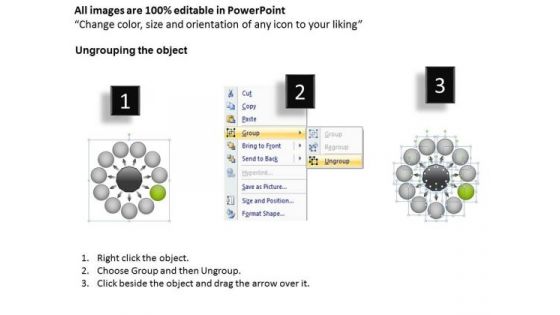 11 Diverging Arrows Multilple Concepts Diagram Chart Software PowerPoint Slides