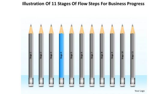 11 Stages Flow Steps For Business Progress Ppt Businessplans PowerPoint Templates