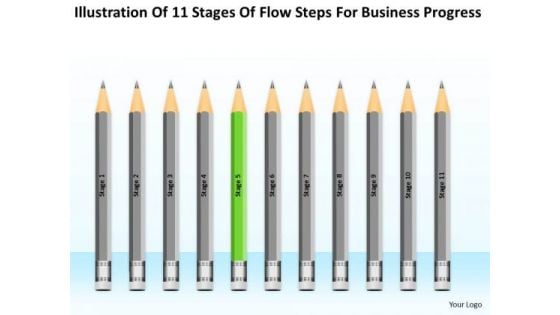 11 Stages Flow Steps For Business Progress Ppt Plan Template PowerPoint Slides