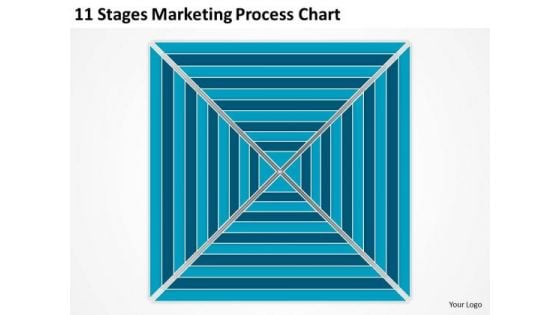 11 Stages Marketing Process Chart Ppt Business Plan Online PowerPoint Slides