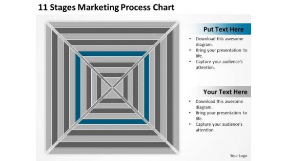 11 Stages Marketing Process Chart Ppt Business Plan PowerPoint Templates