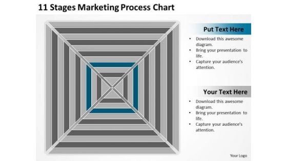 11 Stages Marketing Process Chart Ppt Business Plans PowerPoint Templates